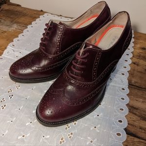 Boden brogue wingtip oxford heels